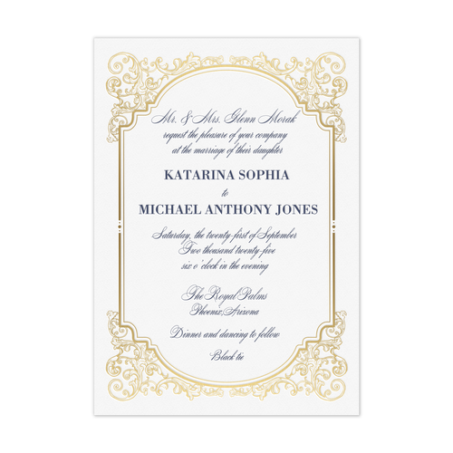 TEST PRODUCT || CeciNewYork_BAROQUE_Florentine_invite