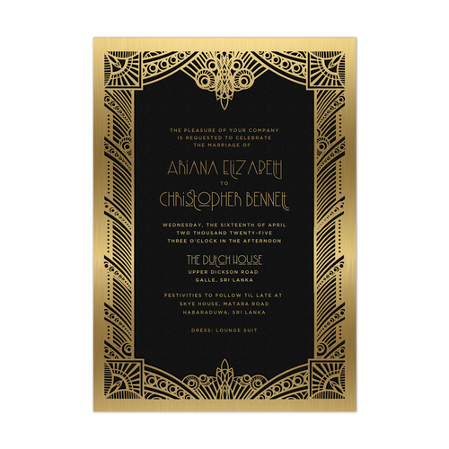 TEST PRODUCT || CeciNewYork_Deco_Dreaming_of_Deco_invite_showstopper_Champagne