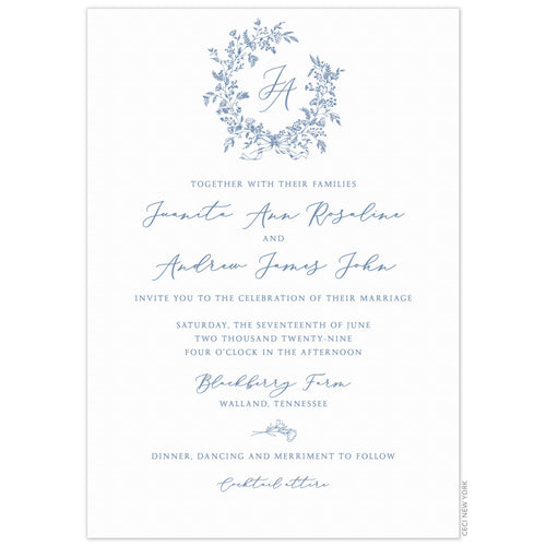 Annabelle Wreath Invitation