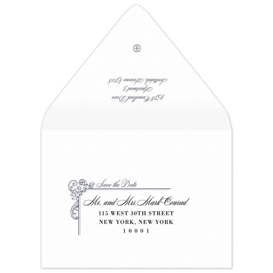 Florentine Save the Date Envelope