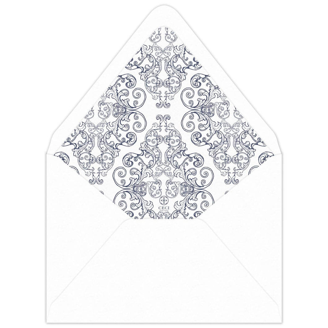 Florentine Fanciful Invitation Envelope Liner
