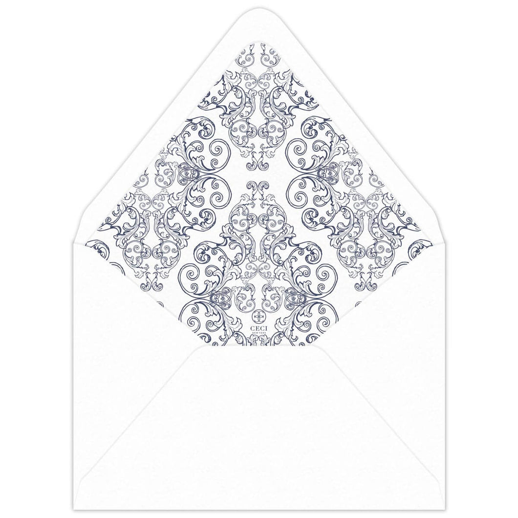 Florentine Fanciful Invitation Envelope Liner
