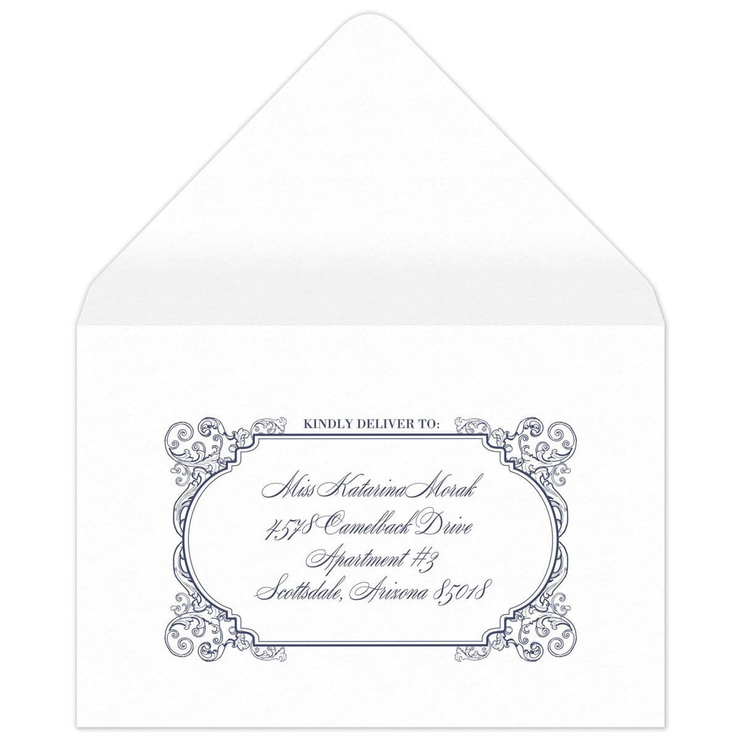 Florentine Fanciful Reply Card Envelope