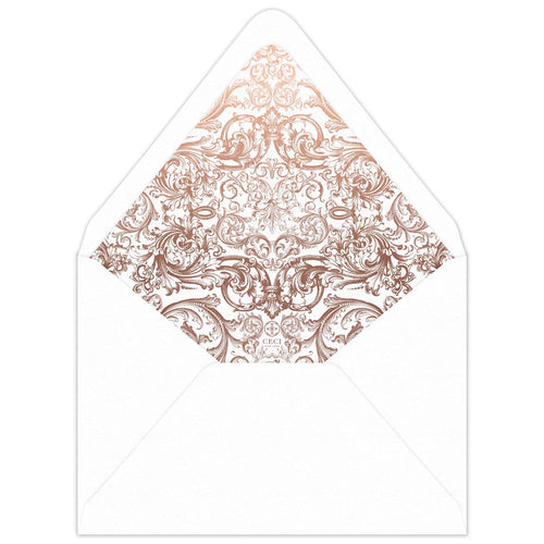 Rococo Opulence Invitation Envelope Liner