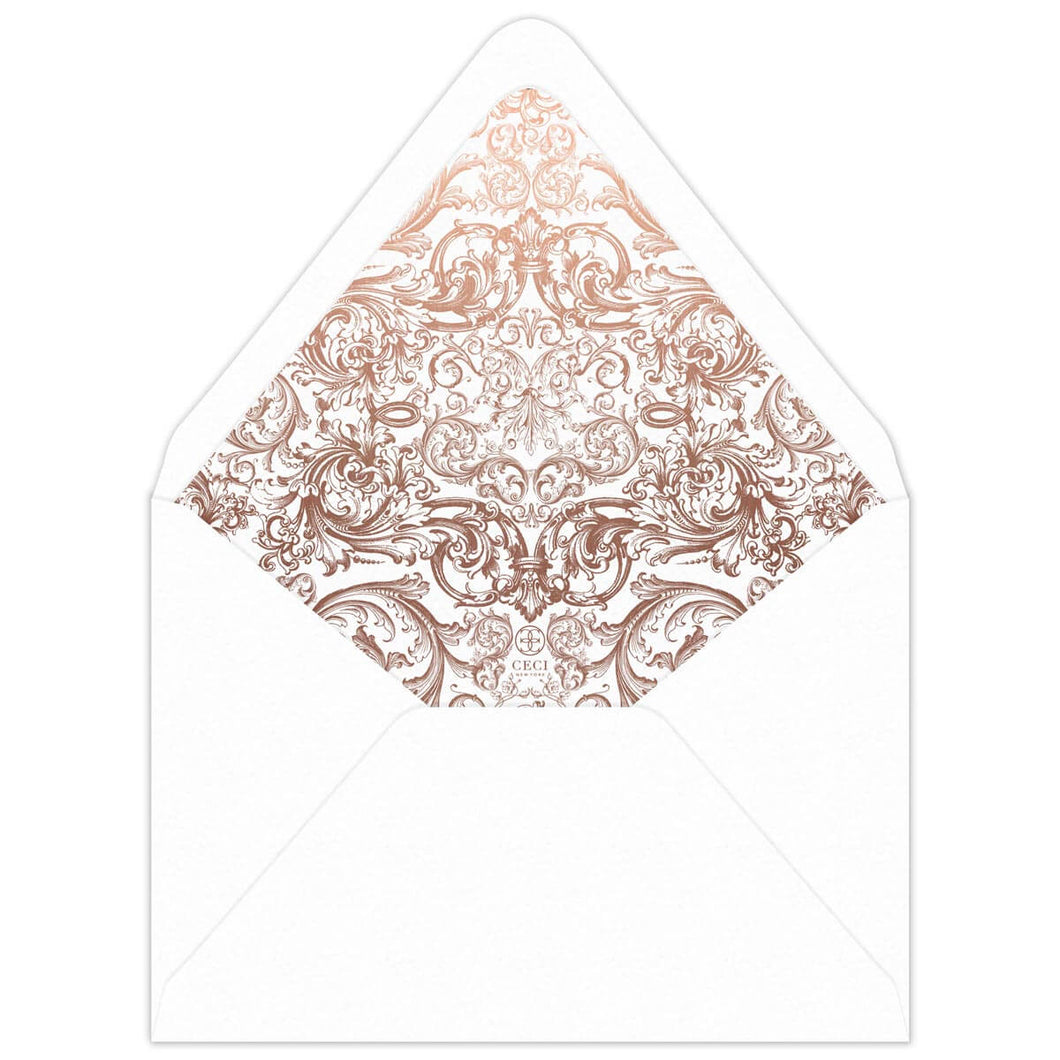 Rococo Opulence Invitation Envelope Liner