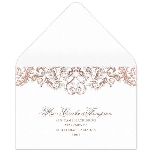Rococo Opulence Reply Card Envelope