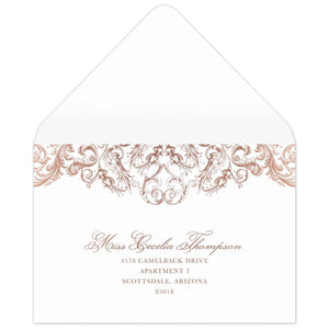Rococo Opulence Reply Card Envelope