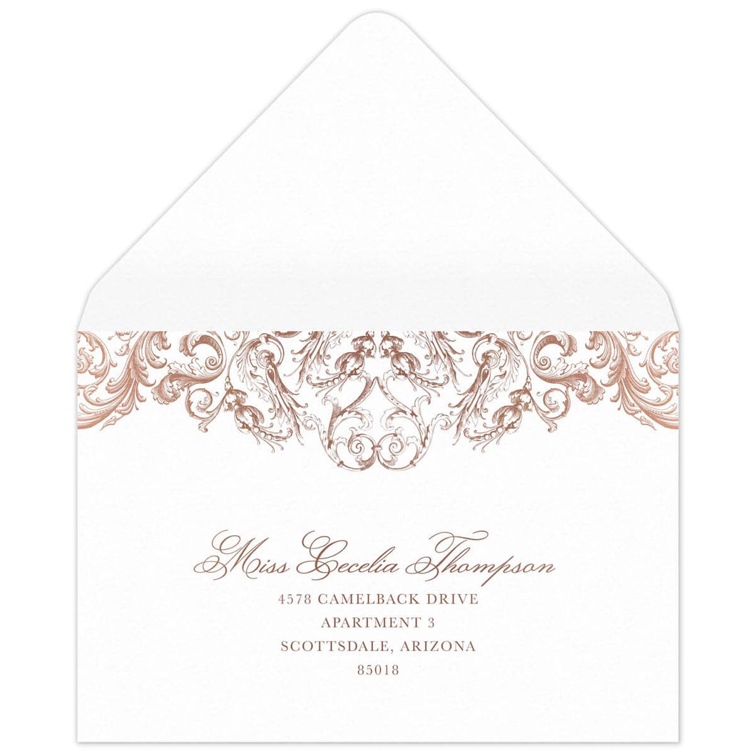 Rococo Opulence Reply Card Envelope