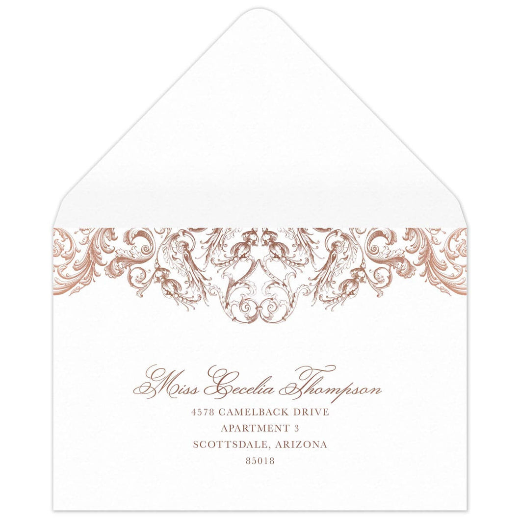 Rococo Opulence Reply Card Envelope