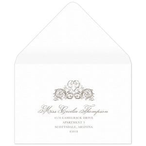 Rococo Reply Card Envelope