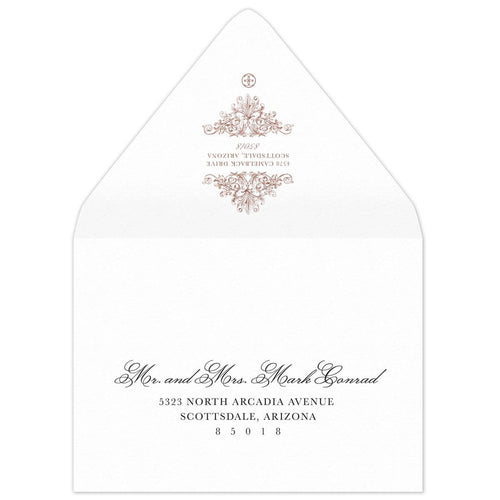 Rococo Save the Date Envelope