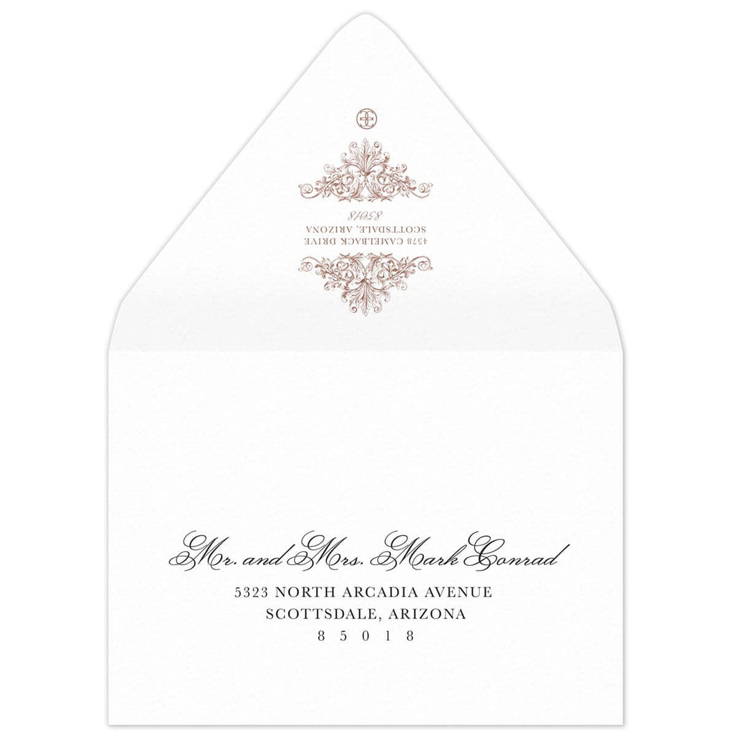 Rococo Save the Date Envelope