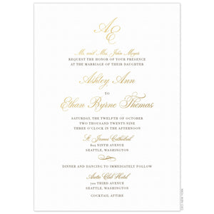 Ariana Monogram Invitation
