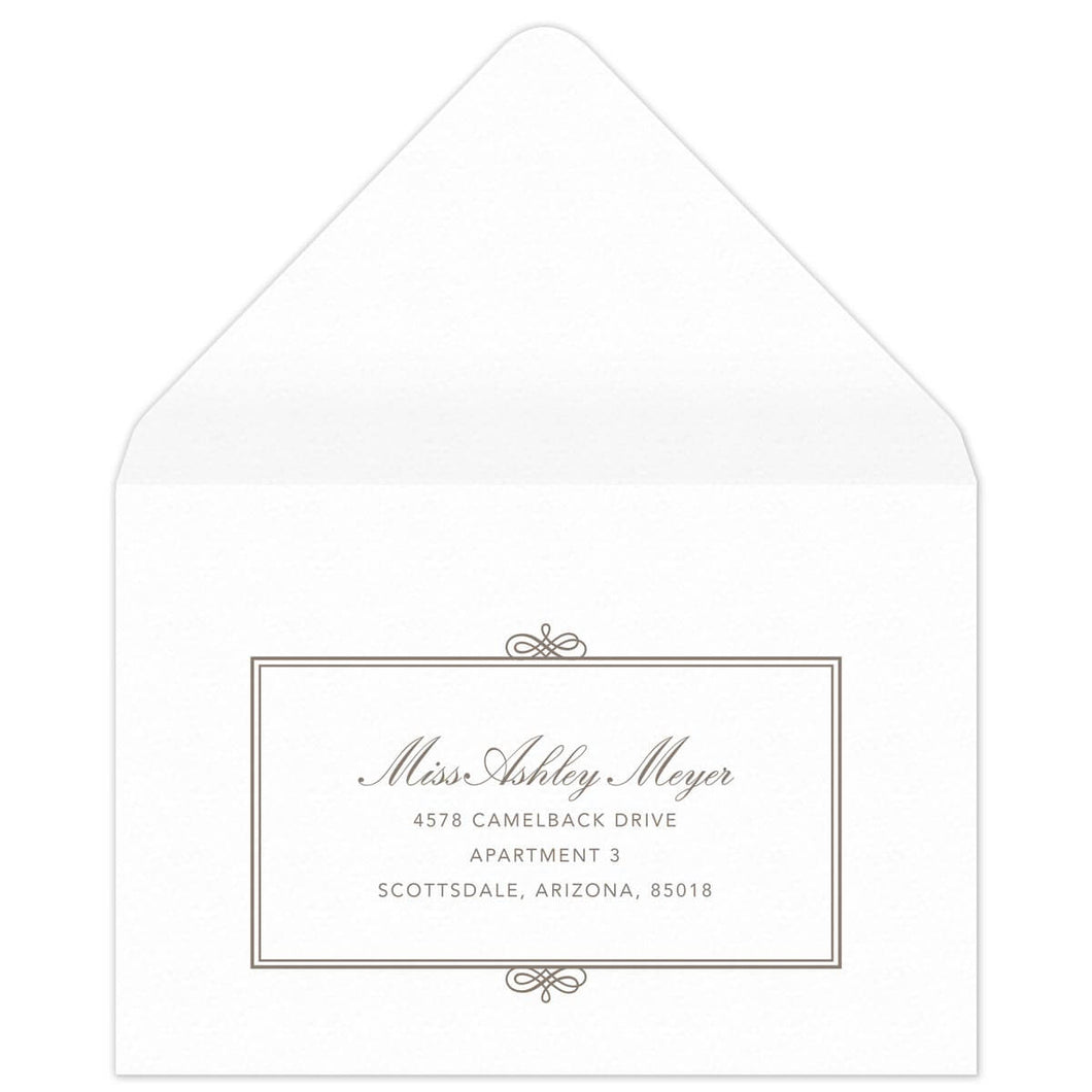 Charlie Reply Card Envelope