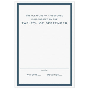 Tastemaker Border Reply Card