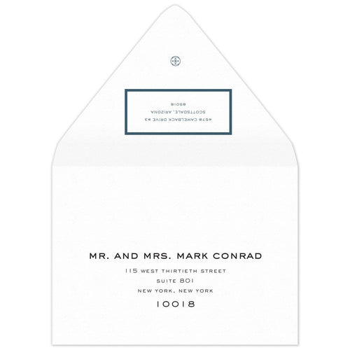 Tastemaker Border Save the Date Envelope