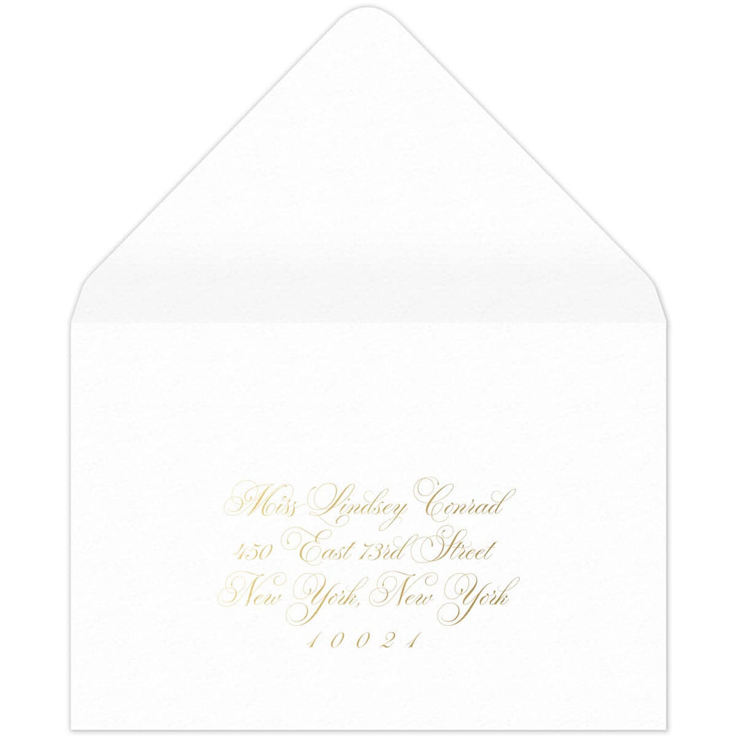 Victoria Reply Card Envelope