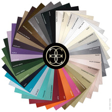 Load image into Gallery viewer, Reply envelope color wheel with Ceci logo in the center and all the envelopes labeled with their color.
