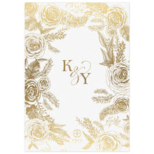 Load image into Gallery viewer, Bouquet in Blooms Opulent Rose Invitation Back