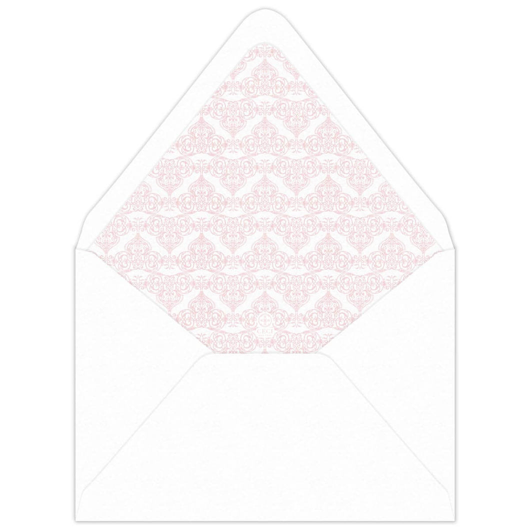 Bouquet in Blooms Garden Trellace Invitation Envelope Liner