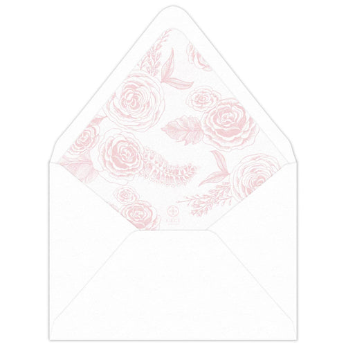 Bouquet in Blooms Invitation Envelope Liner