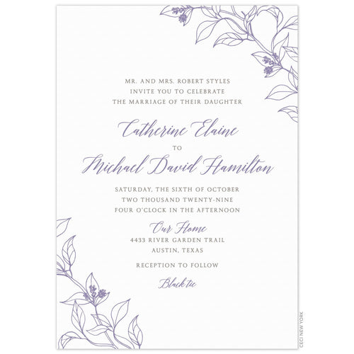 Laurel Daphne Invitation