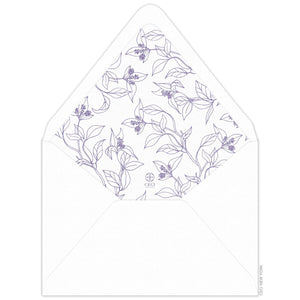 Laurel Daphne Invitation Envelope Liner