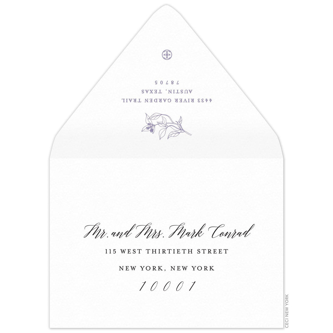 Laurel Save the Date Envelope