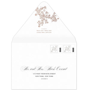 Petite Roses Vines Invitation Envelope