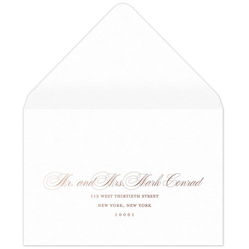 Petite Roses Reply Card Envelope