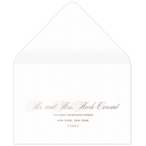 Petite Roses Reply Card Envelope