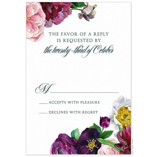 Vivienne Garden Reply Card