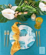 Load image into Gallery viewer, Turquoise Palm Court Charger Set