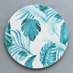 Turquoise Palm Court Charger Set