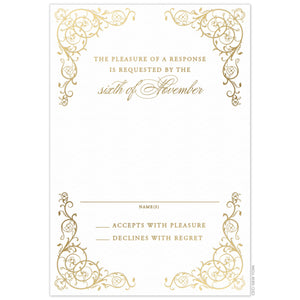 Elegant Scroll Reply Card