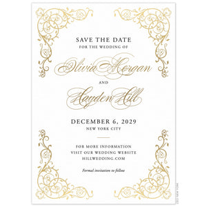 Elegant Scroll Save the Date