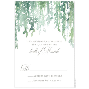 Spanish Moss Reply Card