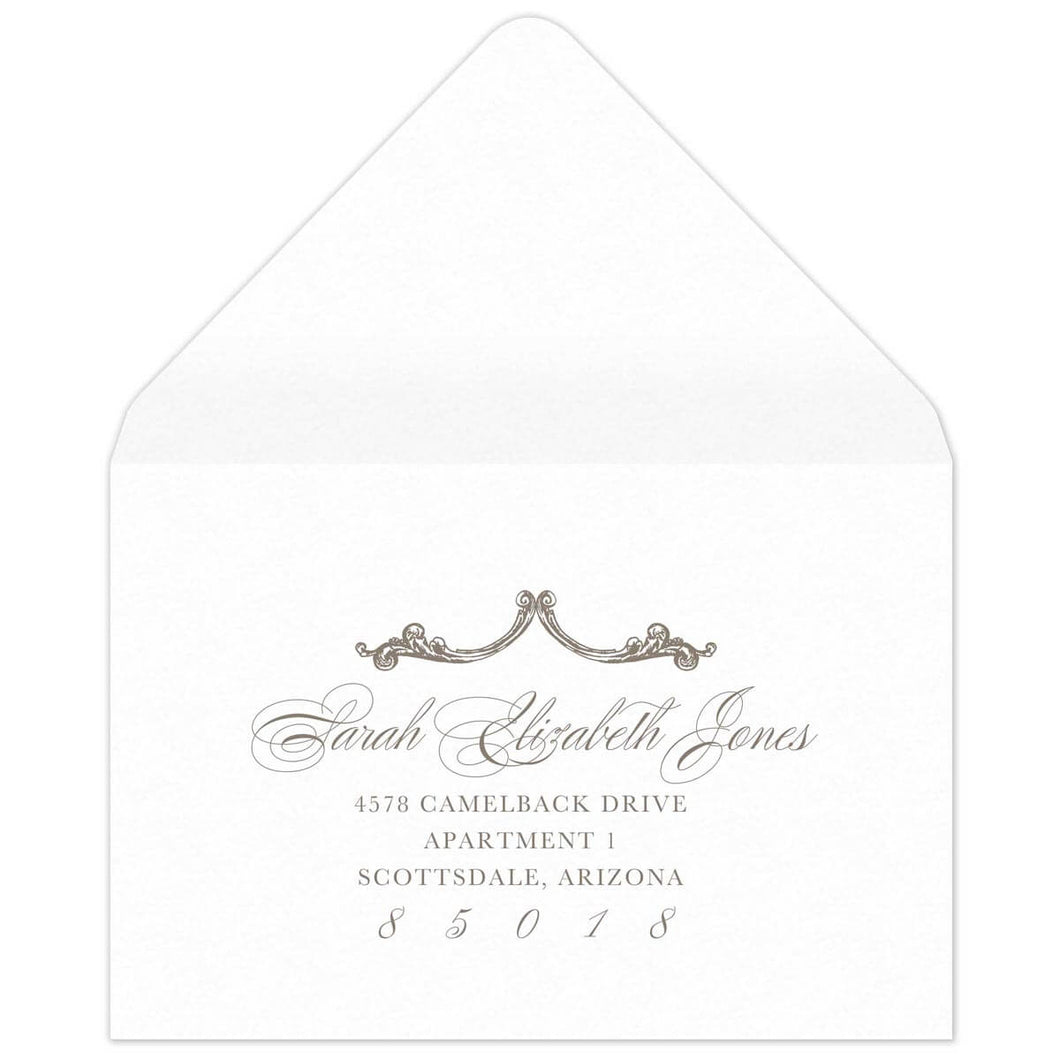 Catherine Reply Card Envelope