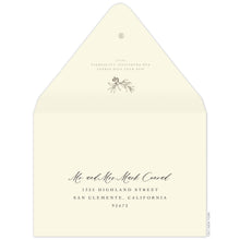 Load image into Gallery viewer, Olive Invitation Envelope
