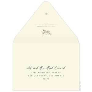Olive Invitation Envelope