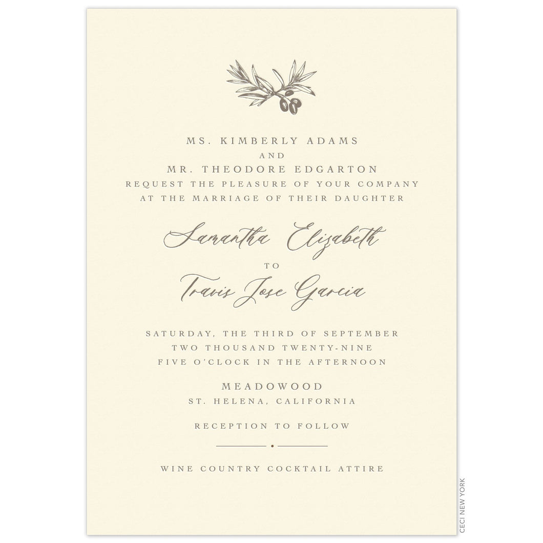 Olive Invitation