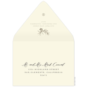 Olive Save the Date Envelope