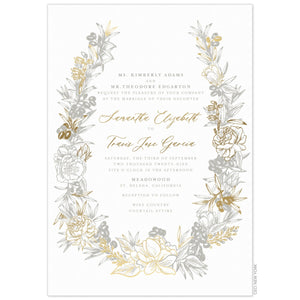 Olive Wreath Invitation