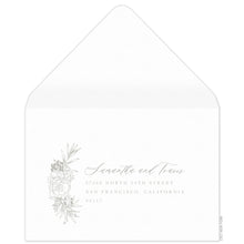 Load image into Gallery viewer, Olive Wreath Reply Card Envelope