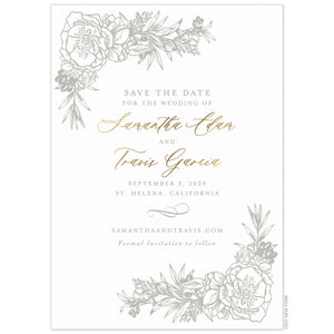 Olive Wreath Save the Date