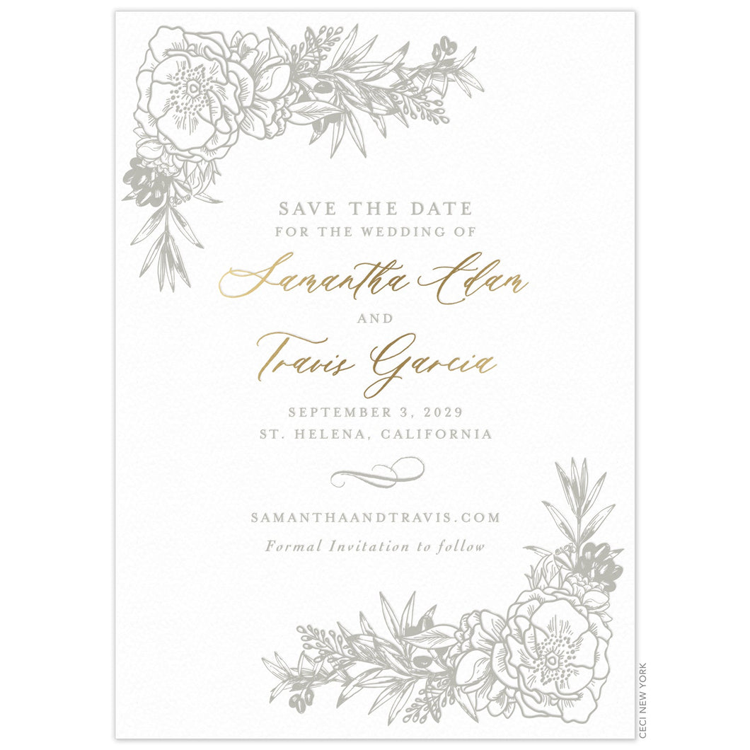 Olive Wreath Save the Date