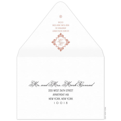 Sienna Monogram Invitation Envelope