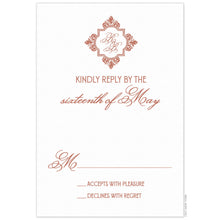 Load image into Gallery viewer, Sienna Monogram Reply Card