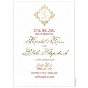 Sienna Monogram Save the Date