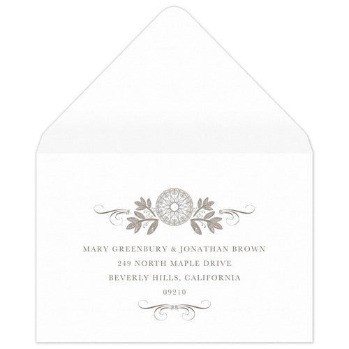 Cecilia Ann Reply Card Envelope